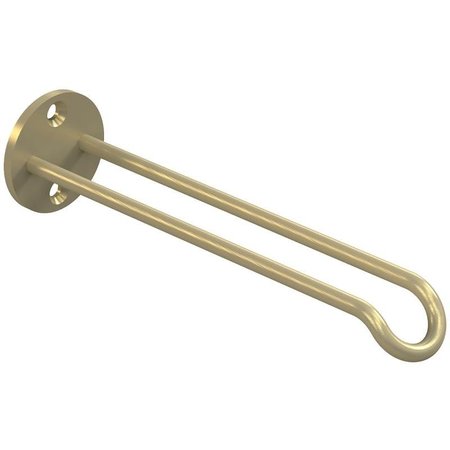 NATIONAL HARDWARE Plant Hanger Wall Base, 7 in L, 12532 in H, Steel, Brushed Gold, Screw, Wall Mounting N275-521